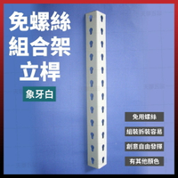 1尺 - 3.5尺 免螺絲 組合架 立桿 置物架 拼裝架 工具架 倉儲架 物流架 [天掌五金]