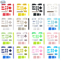 YuXi Replacement ABXY L R D Pad Cross Button Full Buttons Set For DS Lite for NDSL Console Conductive Rubber Stylus Pen