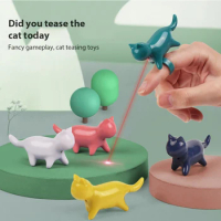 Funny Cat LED Laser New Pointer Ring Type Interactive Toy Stick Infrared Laser Cat Toy Finger Light Training Small Animal Toys