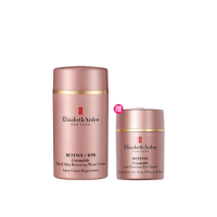 【Elizabeth Arden 伊麗莎白雅頓】官方直營 HPR+A醇玫瑰金抗痕緊緻組(HPR水潤霜50ml+玫瑰金眼霜15ml)