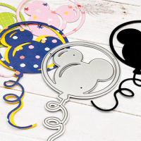 Disney Magic Ballon Metal Cutting Dies Mickey Mouse Balloon Die Cuts for DIY Scrapbooking Paper Card