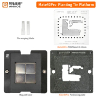 AMAOE Mate40Pro Motherboard Middle Layer Board BGA Reballing Stencil Plant Tin Platform for Android Mate40Pro CPU Repair net