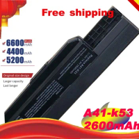 4cell New Laptop Battery for Asus A42-K53 a32-k52 A31-K53 A41-K53 A43 A43SV A53SV K43SV K53 X84 Free shipping NEW