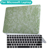 New case for Microsoft Surface Laptop 13.5 15 inch Go 2 3 4 5 Embossing process case Accessories Skin Free keyboard cover
