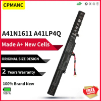 CPMANC New A41N1611 A41LK5H A41LP4Q Laptop Battery For Asus ROG GL553 GL553VE GL553VW GL553VD OB110-00470000 GL553VE-1B
