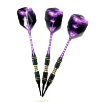 Professional Electronic Soft Tip Darts 18g Darts With Aluminum Alloy Shaft Purple Color