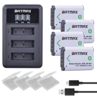 4X NP BX1 Bateria NP-BX1 Battery+ 3-Slots LED Charger for Sony DSC RX1 RX100 AS100V M3 M2 HX300 HX400 HX50 HX60 GWP88 AS15 WX350