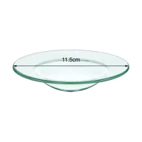 Oil Warmer Dish Multipurpose 11.5cm Wax Melt Candle Warmer Bowl Plate Lid Tray for Tart Burner Wax Burner Scented Wax Aroma Lamp