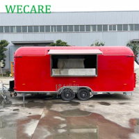 WECARE Street Tea Bar Hotdog Cart Mobile Bakery Ice Cream Trailer Snack Food Truck Fully Equipped Restaurant for Sale in China