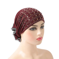 H008 Khăn che tóc Hồi giáo mẫu mới nhất, khăn che tóc co giãn, hijab trùm toàn đầu dễ mặc, khăn che 