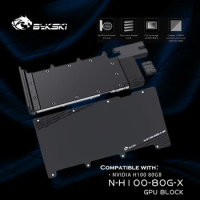 Bykski N-H100-80G-X H100 GPU Watercooler All Metal Structure NVIDIA H100 80GB VGA Water Block