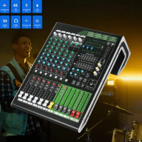 Leicozic 8 Channel Mixer Audio Professional Sound System Mixing Desk Consola DJ Mixer Equalizer Audio Instrumentos Musicais