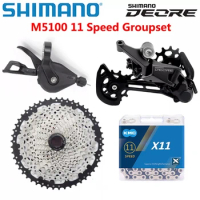 Shimano Deore M5100 11 Speed Groupset 1x11 speed right shift lever Rear Derailleur KMC Chain SunShine Cassette 46T 50T 52T