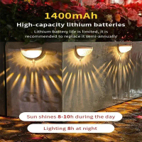 LED Solar Staircase Lights Waterproof Wall Light Balcony Garden Steps Night for Outdoor Garden Bound