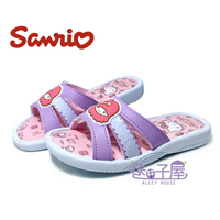 三麗鷗Sanrio-雙子星 童款造型休閒拖鞋 [821437] 紫 MIT台灣製造【巷子屋】