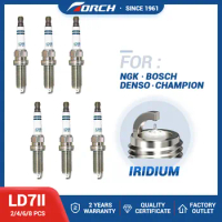 2-8PCS Torch Spark Plug LD7II Double Iridium Candle for Mazda 3 for Infiniti G35/G37/M35/Q60 Auto Replacement Parts