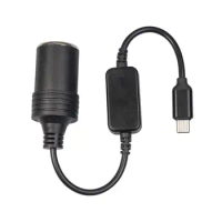 USB To Adapter 1FT Car USB To Adapter Cable Max 12W Type C Male To Female Socket Stable Power Cable For Powerbank Dash Cam GPS