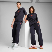 【PUMA】長褲 男 女 中性 運動褲 寬鬆 歐規 PRM ESS 藍 62966916