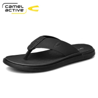 Camel Active 2022 New Summer Slippers Men Fashion Slipper Male Slippers Comfortable Outdoor Sandals Men Solid Shoes Soft Soles