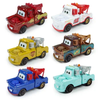 Disney Pixar Cars Metal Diecast Golden Young Ivan Lightning McQueen Tow Mater Dr. Damage Arvy Big Wheel Foot Car Model Toy Gift