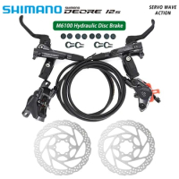 SHIMANO DEORE Brake Groupset M6100 2 Piston MTB Mountain Rear Front Bikes Hydraulic Disc Brake MTB BR BL-M6100 DEORE Brake Kit