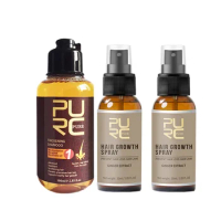 PURC Hair Growth Spray and Hair Growth Oil Sets Fast Hair Regrowth Hair Loss Treatment Thinning Thicken Hair Care Products
