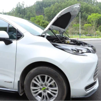 for Toyota Sienna XL40 Granvia 2020-2025 Front Bonnet Hood Dampers Carbon Fiber Gas Struts Lift Support Prop Shock Absorber