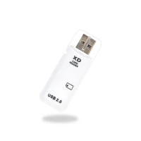 USB2.0 High-speed Card Reader, Portable Ivory White XD Single-port Card Reader, Strong Compatibility