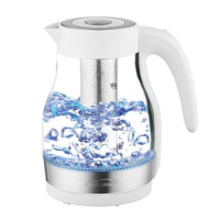 Cordless Glass Electric Kettle with Tea Infuser