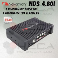 Nakamichi NDS-4.801 Processor built in Power Amplifier 4 Channel Prosesor Equalizer NDS4801 DSP EQ