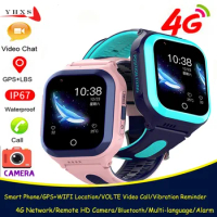 Android 8.1 Whatsapp Smart 4G Remote Camera GPS WI-FI Kid Student Wristwatch Video Call Monitor Tracker Location SOS Phone Watch