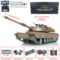 Pro Ver Heng Long 1/16 TK7.0 Abrams FPV RC Tank 3918 360° Turret Barrel Recoil Metal Tracks Wheels BB Airsoft Battle Toy