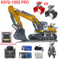 Upgraded Kabolite K970 100S Pro RC Excavator 1/14 Remote Control Hydraulic Digger Model PL18EVLite GPS ESC TH22669