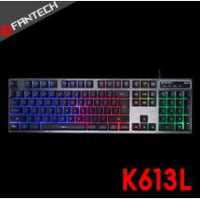FANTECH K613L 多色燈效鋁合金面板鍵盤黑