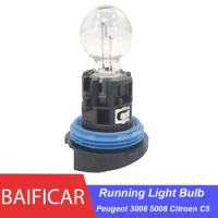 Baificar Brand 1 Pcs Front Daytime Running Light Bulb With Base 6216F6 89072904 HP24W For Peugeot 3008 5008 Citroen C5