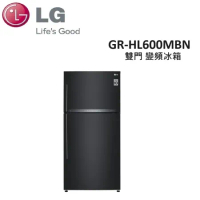 (贈衛生紙*2箱)LG 608公升 WIFI智慧 雙門 變頻冰箱 夜墨黑 GR-HL600MBN