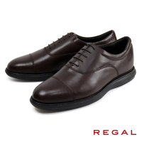 REGAL 牛津造型橫飾休閒皮鞋 深棕色(71WR-DBR)