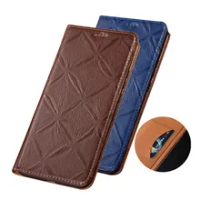 Cow Skin Leather Magnetic Book Flip Phone Case For Motorola Moto edge Plus/Motorola Moto edge S Phone Cover Card Slot Holder