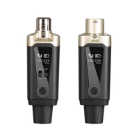 Wireless Microphone System XLR Mic Converter Adapter Depusheng MA5 UHF Automatic Transmitter Setup For Condenser Dynamic Mic