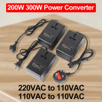 200W 300W Voltage Converter 220V To 110V Transformer Step Down Transformer Voltage Converter Travel Adapter 110V to 220V Invert