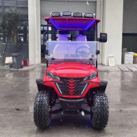 CE Approved 4 Wheel 4 Seater Electric Golf Buggy Adult Utility Vehicle Club Car ATV 72V Lithium Battery Electric Golf Cart