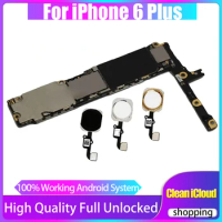 Main Logic Board Full Chips 4G LTE Network Clean iCloud For IPhone 6 Plus 16GB 64GB 128GB Unlocked Motherboard IOS System