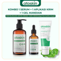[KOMBO ISTIMEWA] Set Eczema 3in1 – Sabun Mandi + Serum + Krim Pelepasan Kulit Gatal Eksim