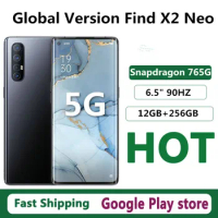 Global Version Oppo Find X2 Neo CPH2209 5G Android Phone Fingerprint 12GB RAM 256GB ROM NFC Snapdragon 765G 48.0MP 6.5" 90HZ