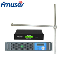 FMUSER FU-1000D Professional 1000Watt 1KW FM Broadcast Radio Transmitter+FU-DV1 Antenna+30m 1/2" Cable With Digital RDS Encoder