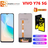 เหมาะสำหรับ IPARTSEXPERT LCD สำหรับ Vivo Y76 5G รุ่น V2124 หน้าจอ LCD แบบสัมผัสและตัวตรวจจับการสัมผั