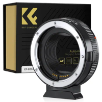 K&amp;F Concept EOS-EOS R II 2 Auto Focus for Canon EF EF-S Mount to Canon EOS R RF RP R1 R3 R5 R6 Lens Adapter