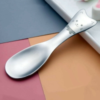 304不銹鋼甜品勺子精致網紅冰淇淋雪糕勺家用可愛湯更湯匙勺