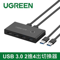 UGREEN綠聯 USB 3.0 切換器 (USB＊4/可供2台電腦切換使用4套USB設備)