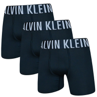 Calvin Klein Intense Power 男內褲 絲質寬腰帶 合身四角褲/CK內褲-黑色系 三入組